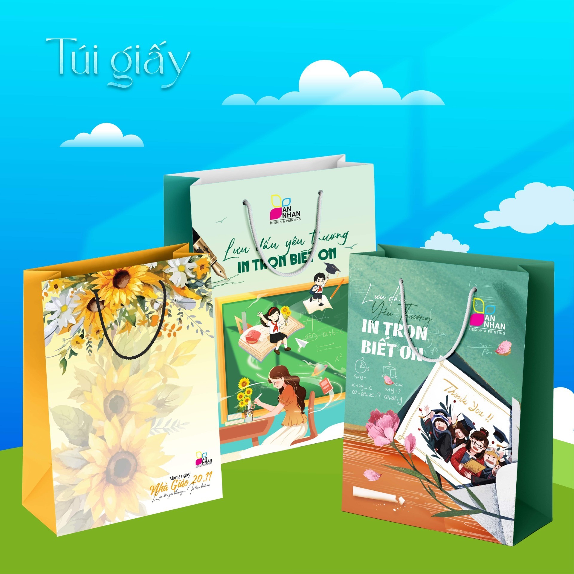 T&uacute;i giấy in số lượng &iacute;t